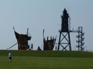 Pirantenschiff Mit Leuchtturm