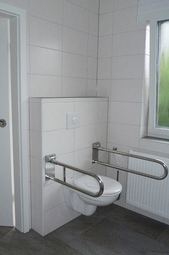 Rosenferienhaus Toilette Griff Unten