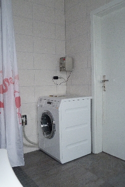 Rosenferienhaus Waschmaschine an der Nordsee