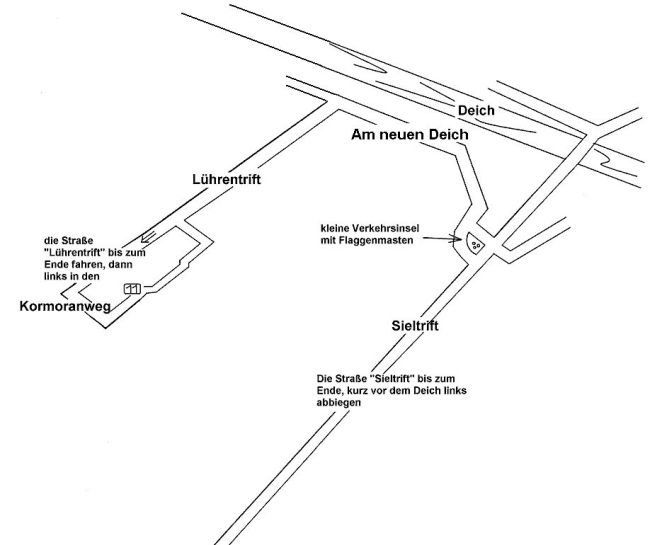 Karte Wegbeschreibung Dorum Neufeld